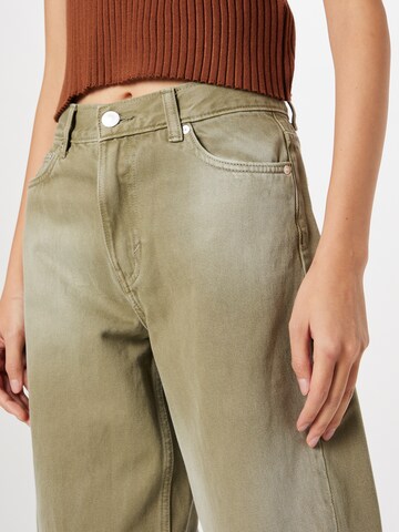 Wide leg Jeans 'Faith' de la WEEKDAY pe verde