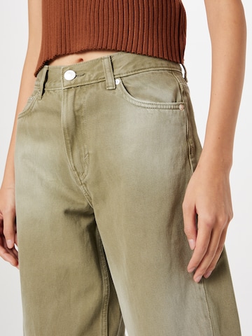 Wide leg Jeans 'Faith' di WEEKDAY in verde