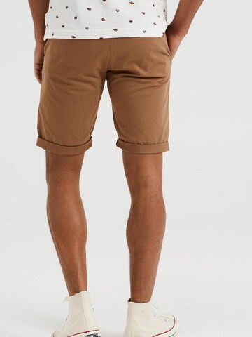 WE Fashion Slim fit Chino Pants in Brown