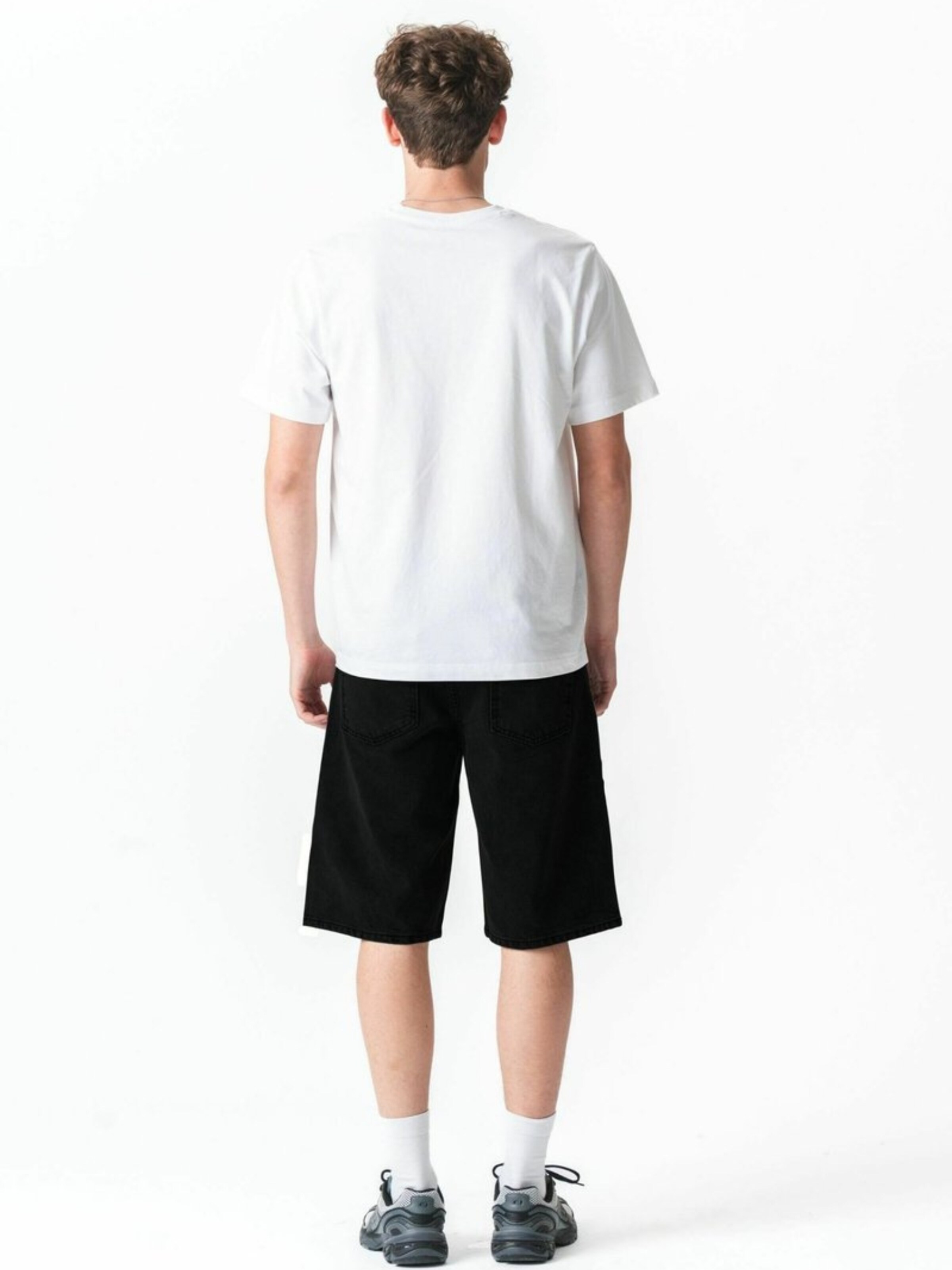 TEESHOPPEN regular Bukser ' Denim shorts ' i sort