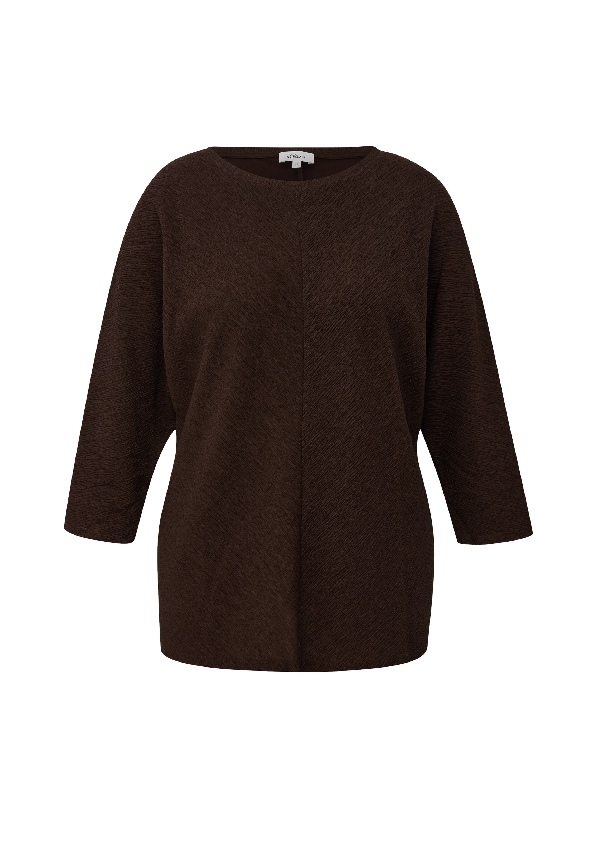 T-shirt s.Oliver CURVE en marron : devant