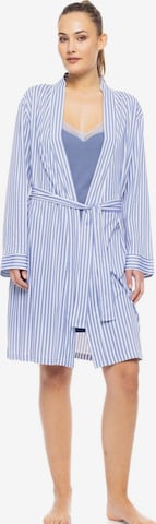 Pink Label Νυχτικιά 'NIGHTGOWN 2PCS SET CALMING STRIPES' σε μπλε: μπροστά