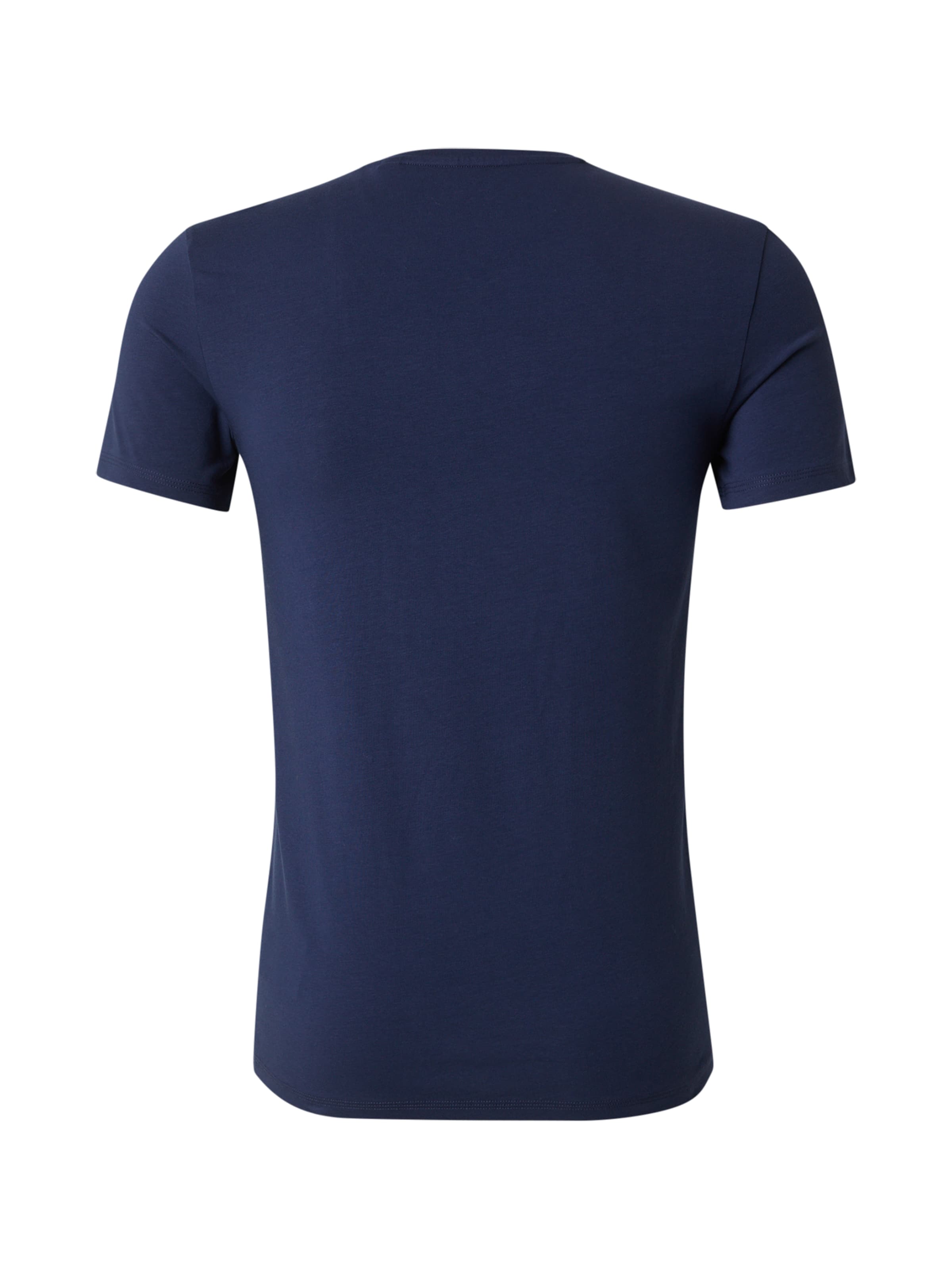 GUESS T-Shirt 'CALEB HERO' in Blau