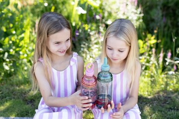 Nuby Drinking Bottle in Blue