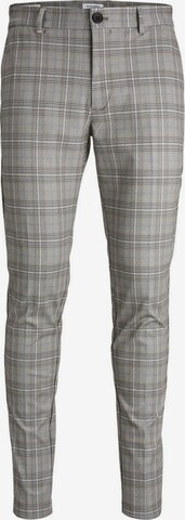 Pantalon chino JACK & JONES en gris : devant