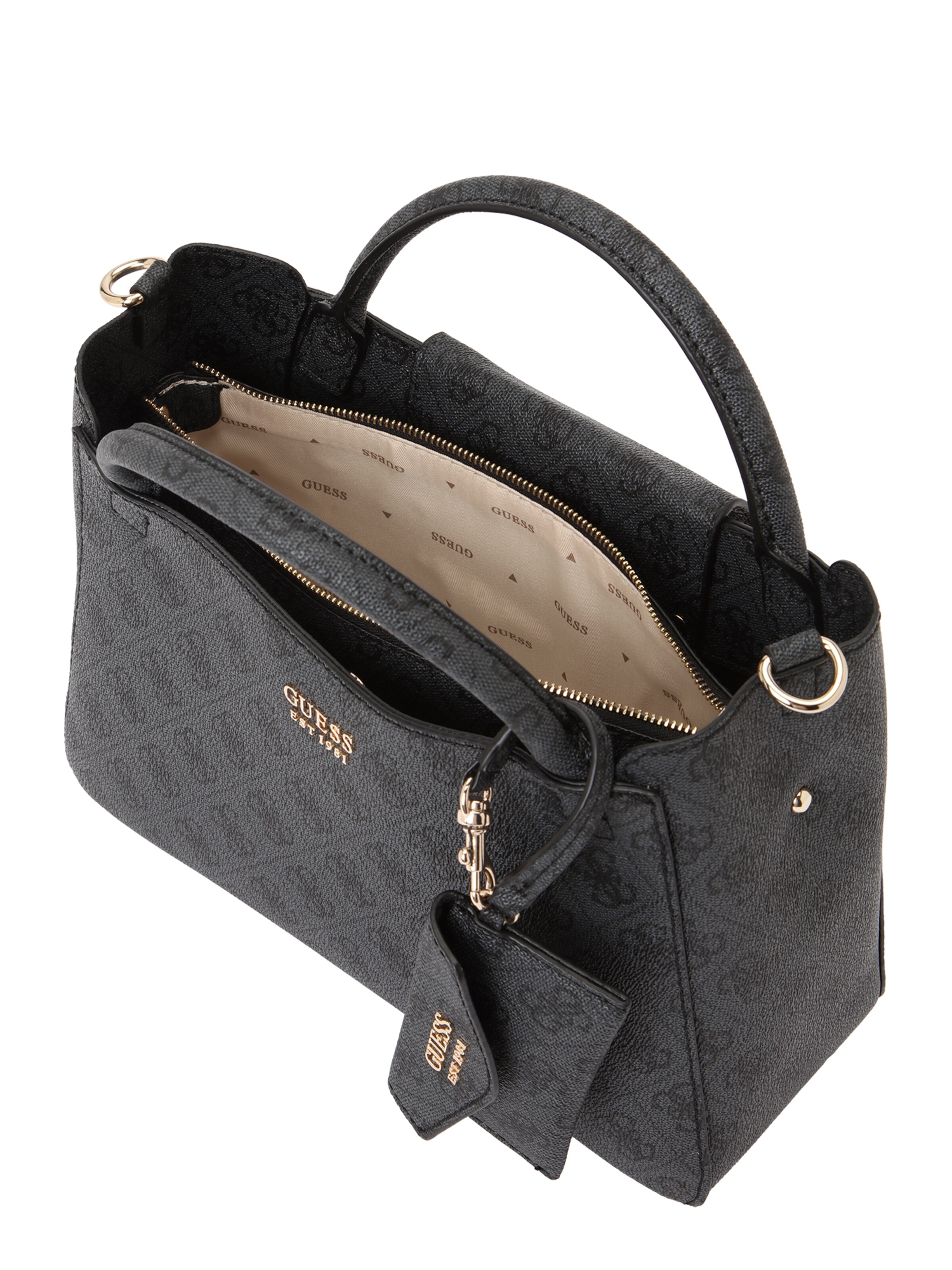 GUESS Shopper 'BRENTON SML GIRLFRIEND SATCHEL' in Black