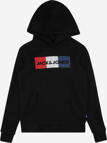 Jack & Jones Junior Regular fit Пуловер в черно: отпред