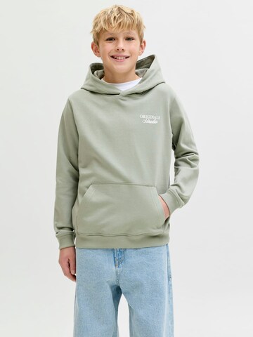 Jack & Jones Junior Sweatshirt 'norrebro' in Groen: voorkant