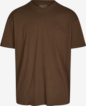 Cleptomanicx Shirt 'Ligull Oversize' in Brown: front