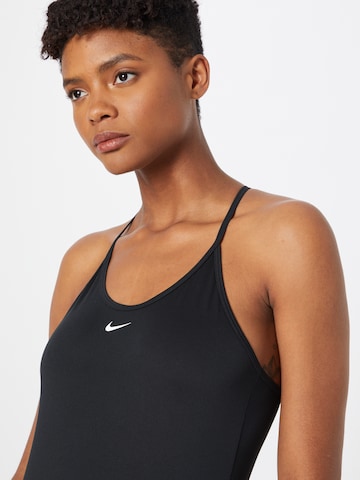 NIKE Top sportowy w kolorze czarny