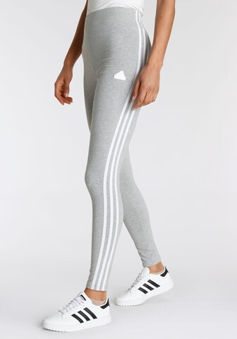 ADIDAS SPORTSWEAR Skinny Workout Pants 'Future Icons' in Grey