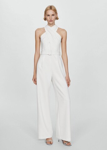 MANGO Jumpsuit 'julia' in Weiß: predná strana