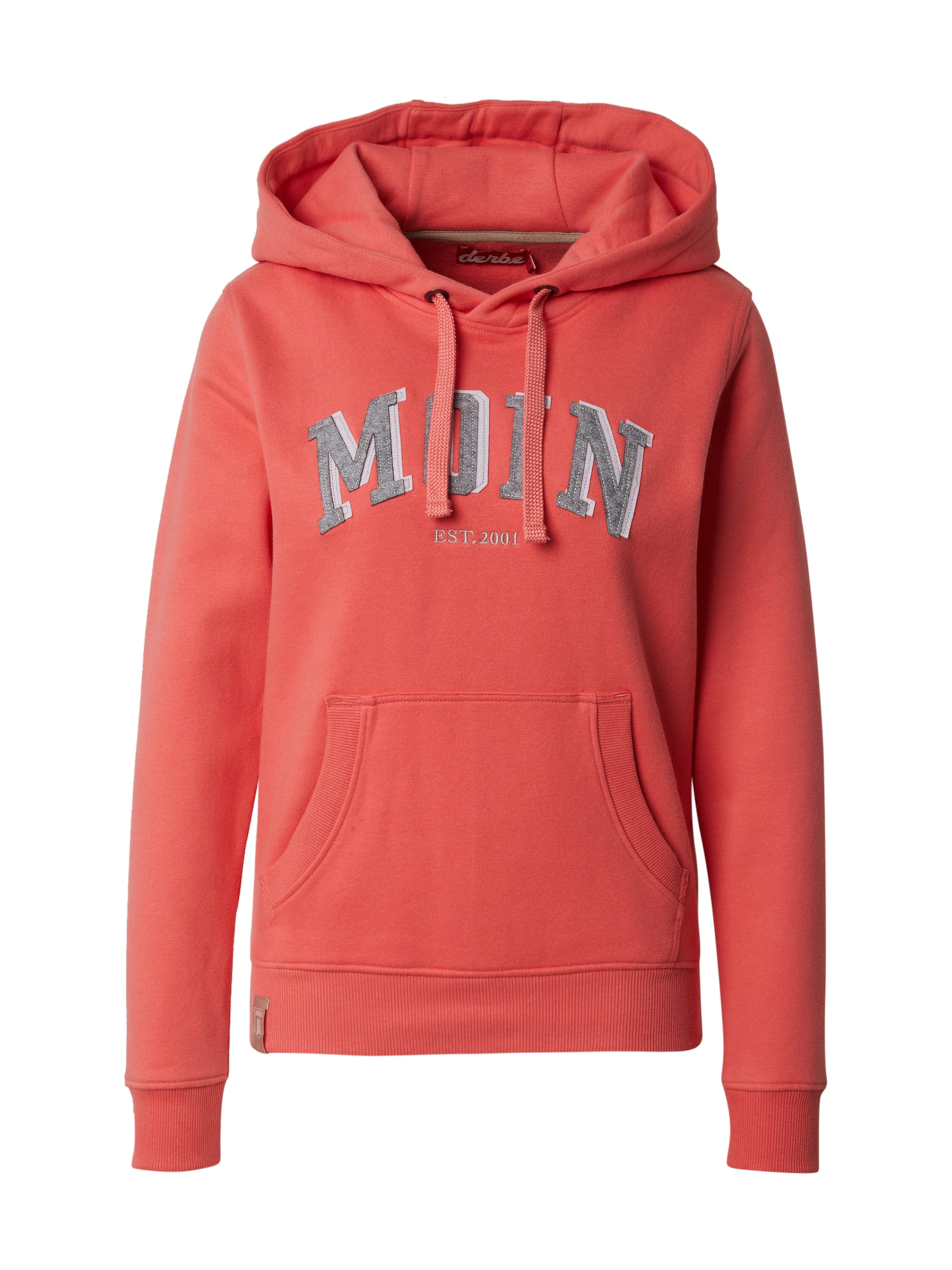 Derbe Sweatshirt &#x27;MoinMoin&#x27; in Oranje: voorkant