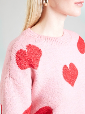 ONLY Πουλόβερ 'ONLHAPPIE' σε ροζ