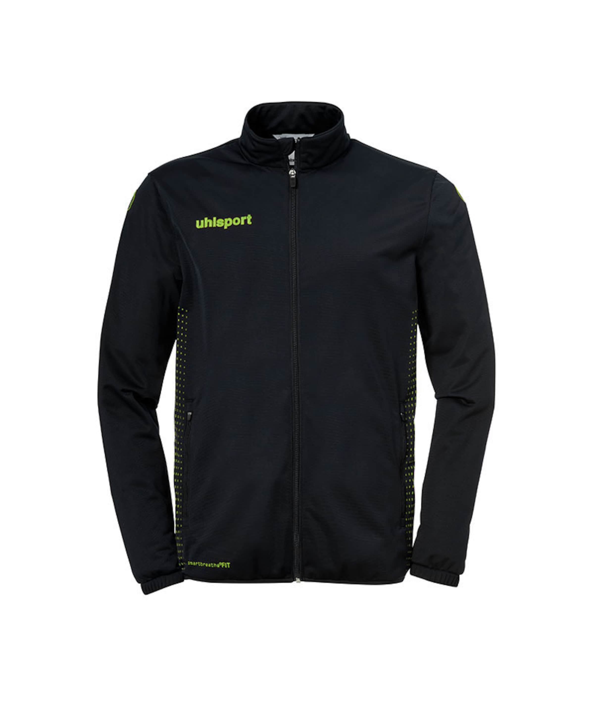 UHLSPORT Jacke in Schwarz: Vorderseite