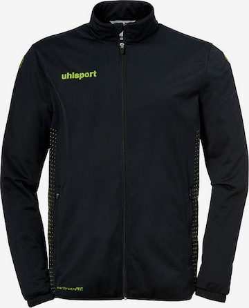 UHLSPORT Athletic Jacket in Black: front