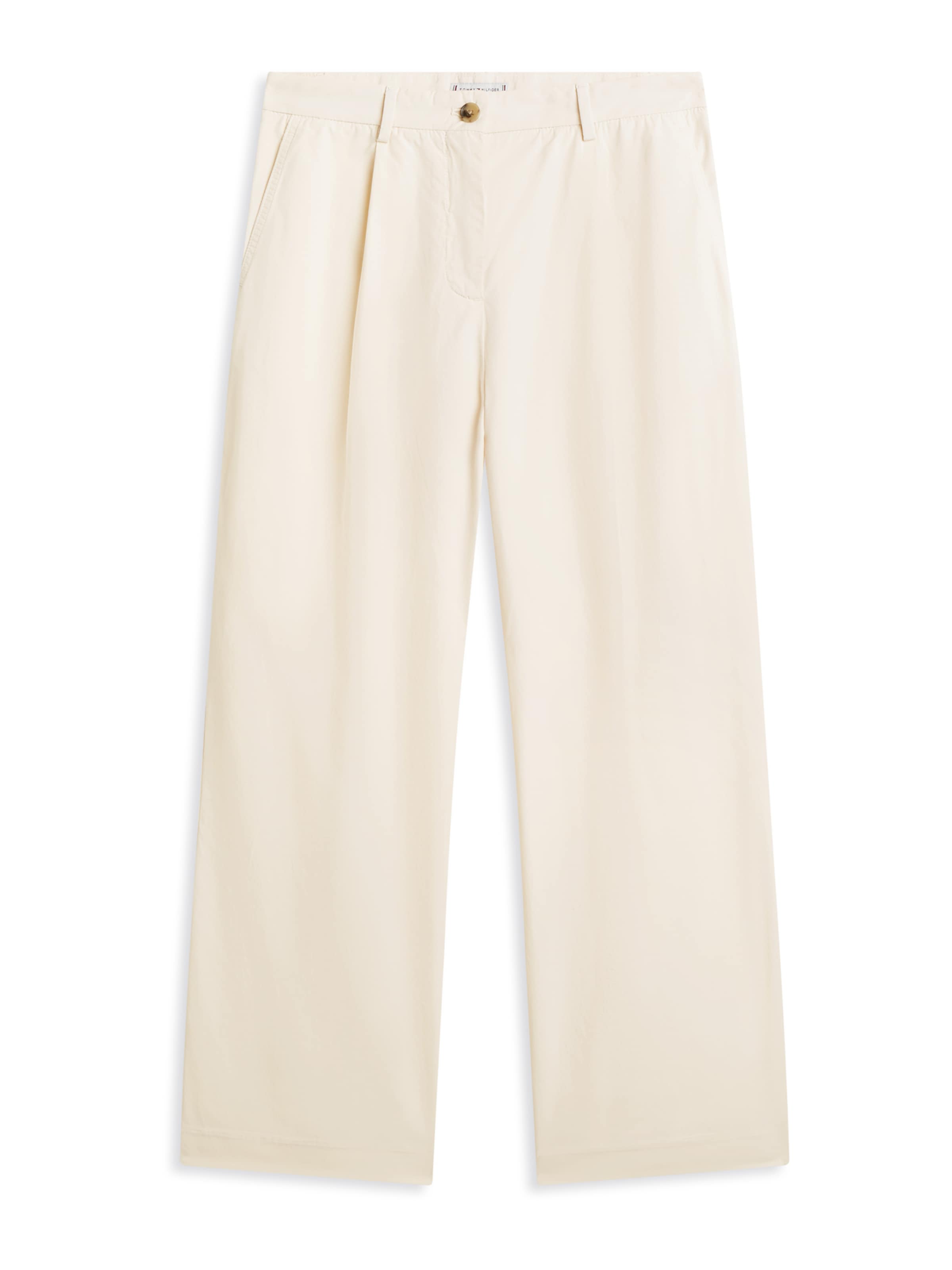 Wide Leg Pantalon TOMMY HILFIGER en beige : devant