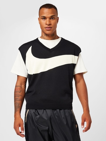 Pullunder de la Nike Sportswear pe negru: față