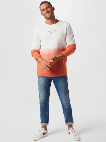 TOM TAILOR DENIM Sweatshirt in Orange