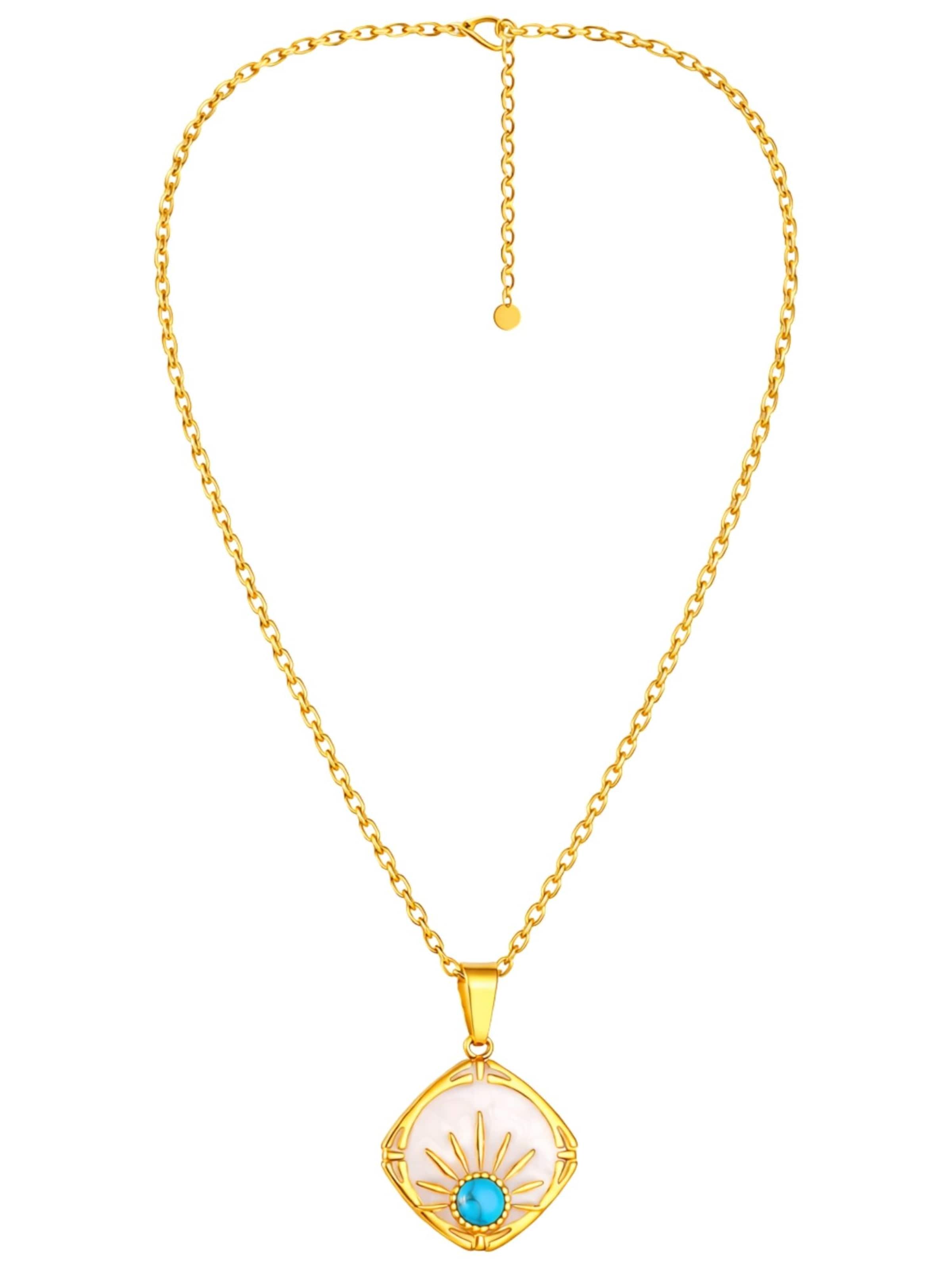 BS Schmuckdesign Necklace 'Solea' in Gold: front