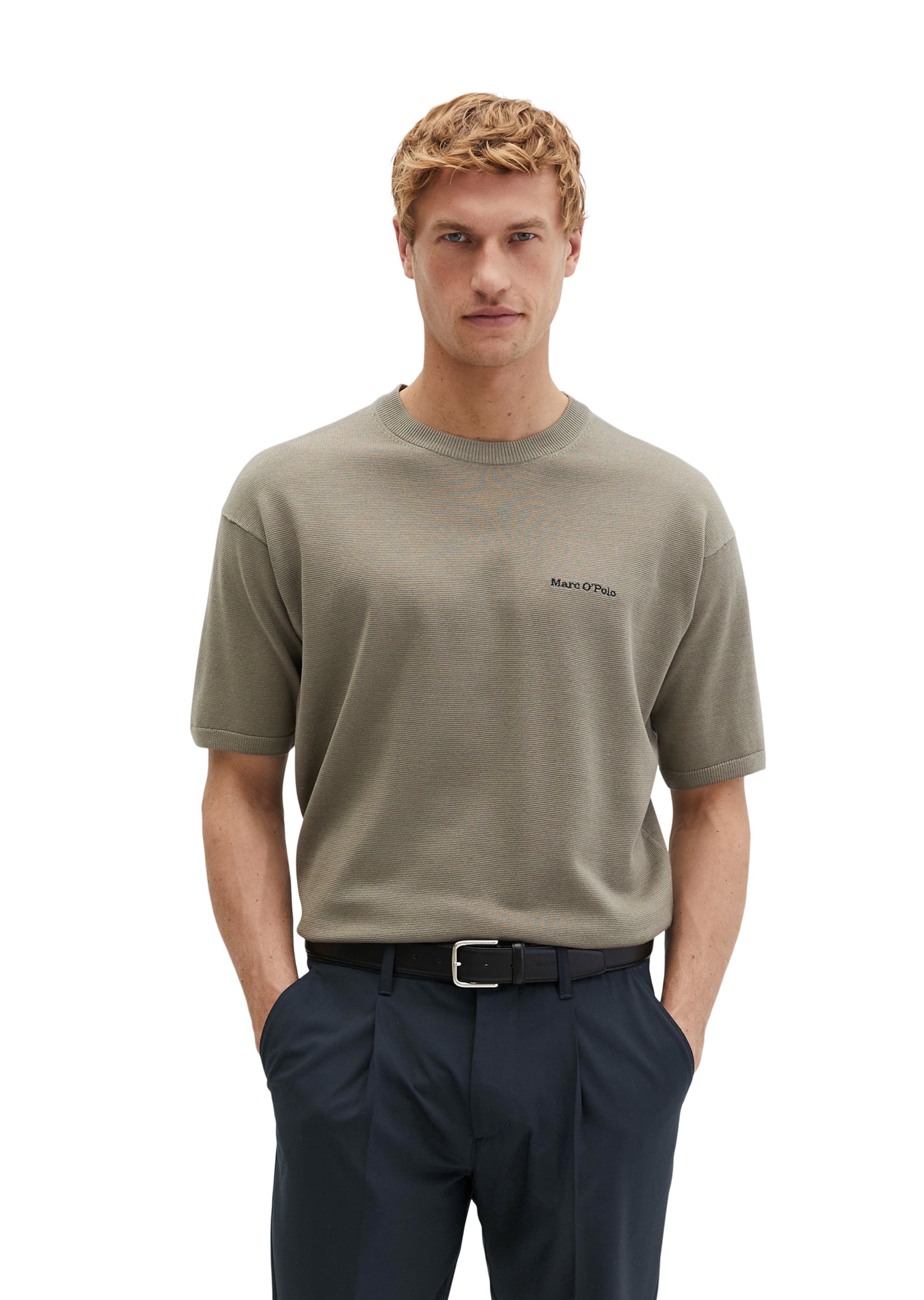 Marc O'Polo T-Shirt in Braun: Vorderseite