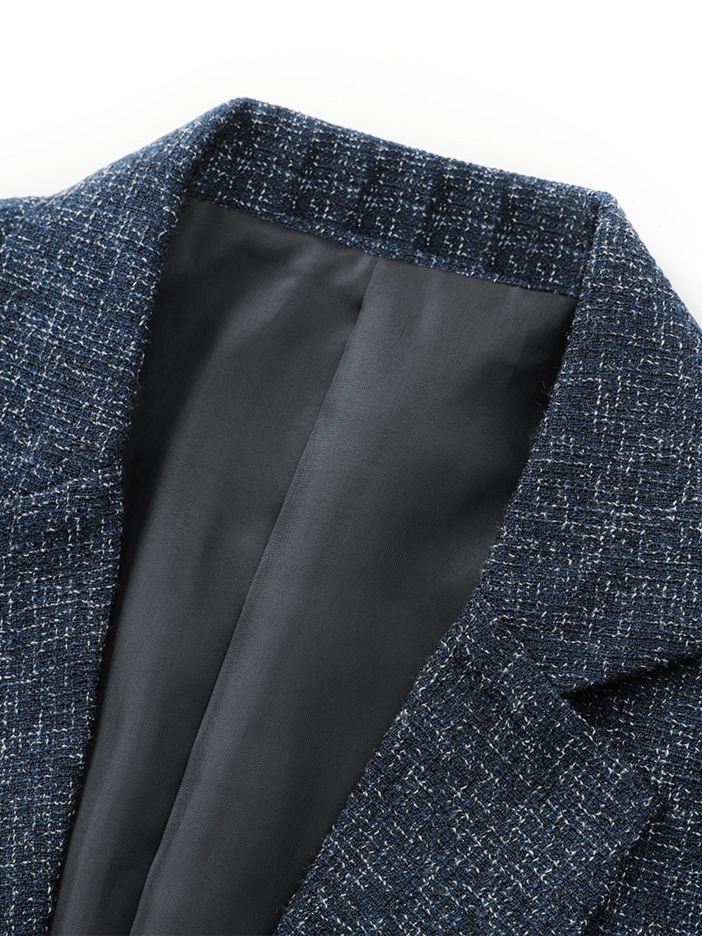 YOUTHUP Slim fit Suit Jacket 'Locker' in Blue