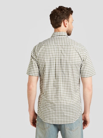 FYNCH-HATTON Regular fit Button Up Shirt 'Summer Vichy' in Green