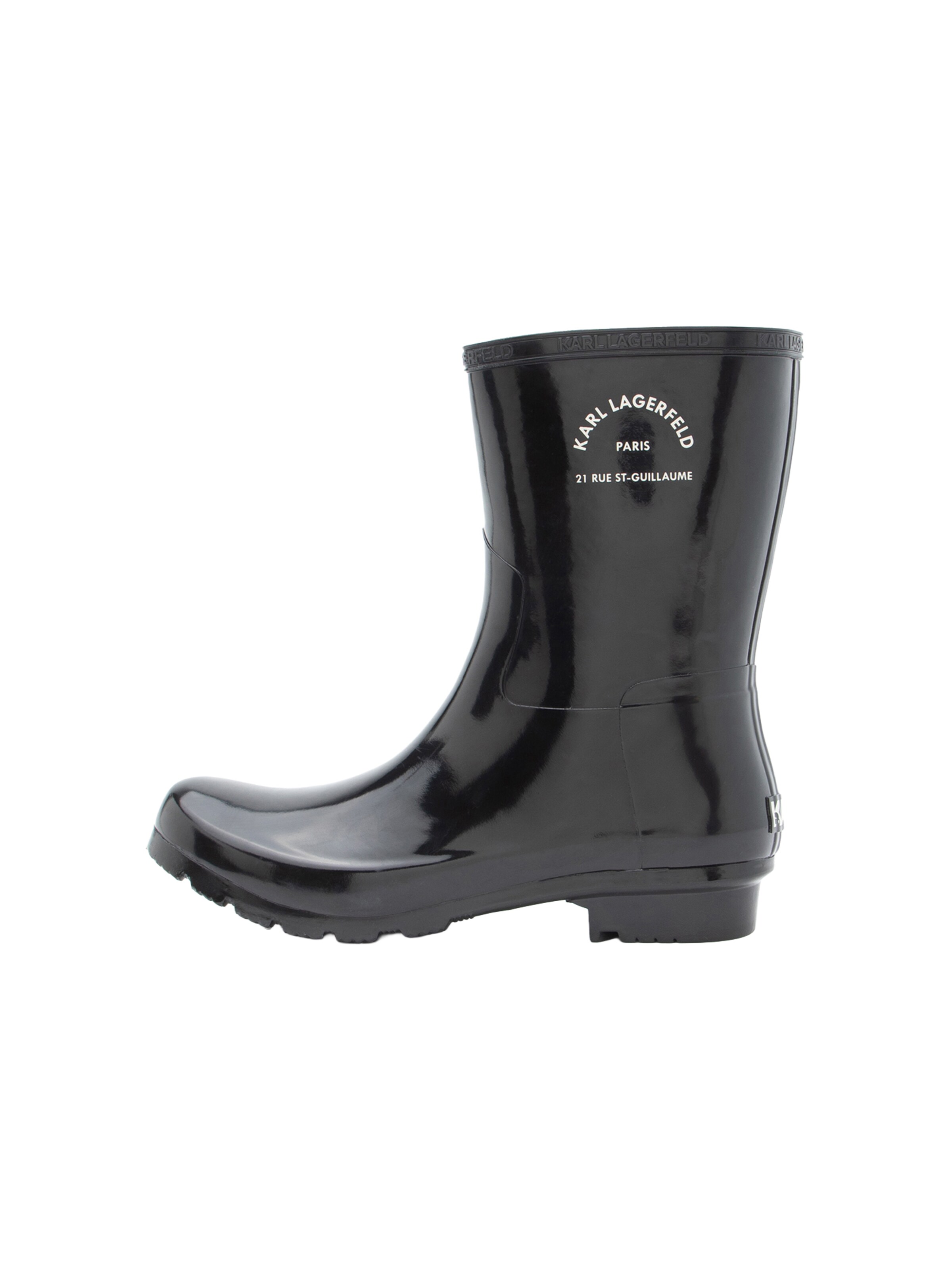 Karl Lagerfeld Gumicsizmák 'KALOSH' - fekete: elől