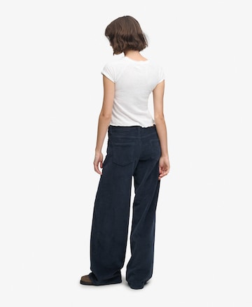 Baggy Pantalon Superdry & Co en bleu