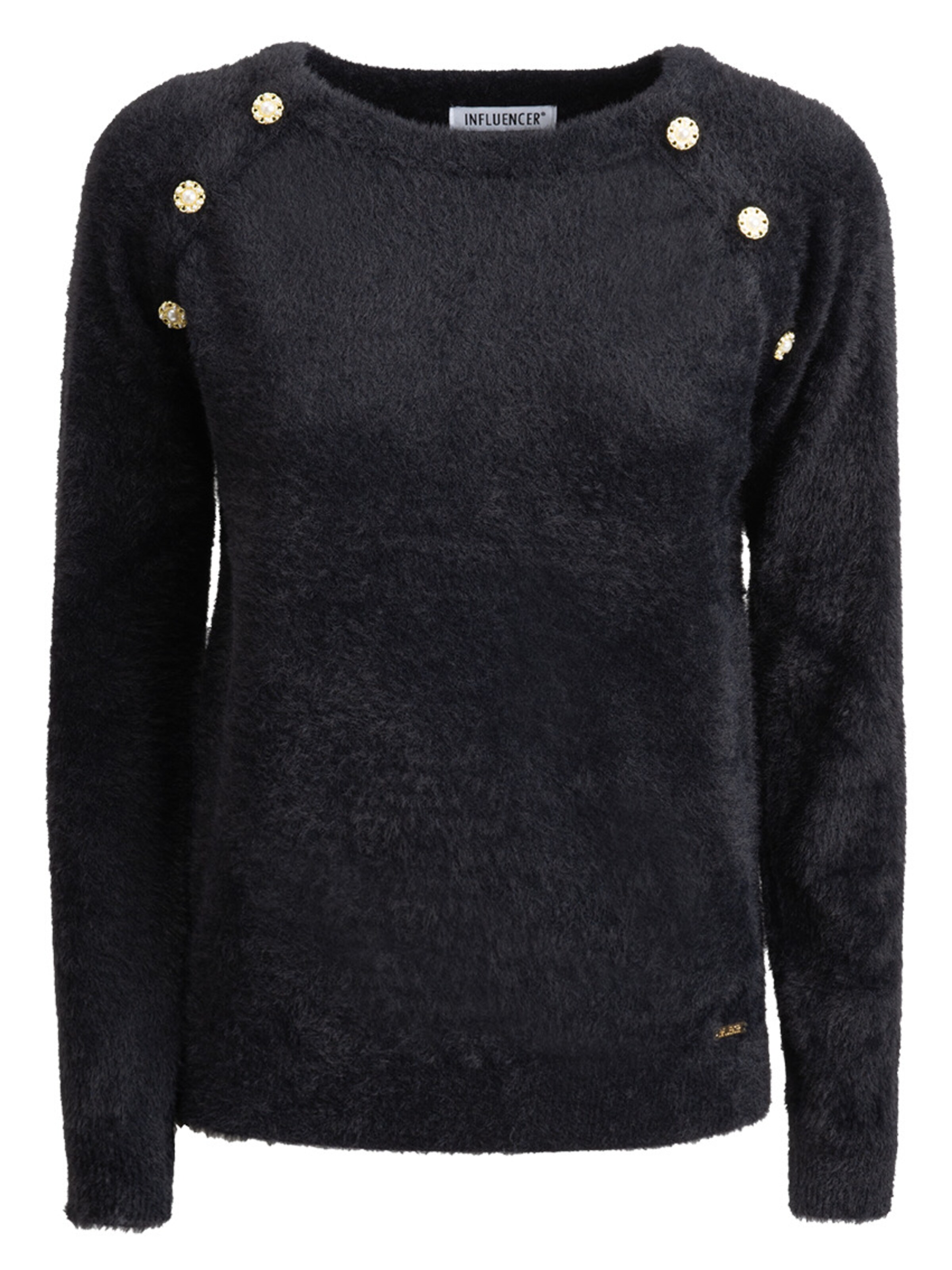 Influencer Kampsun, värv must: eest vaates