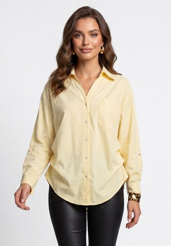 faina - Blusa em amarelo: frente