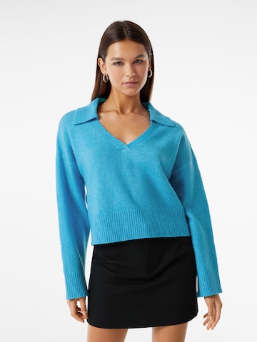 Bershka Sweater in Blue: front