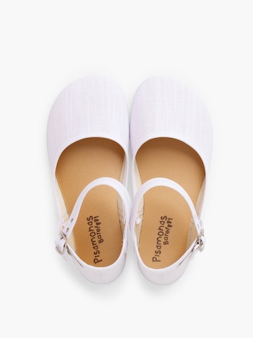 Ballerines Pisamonas en blanc