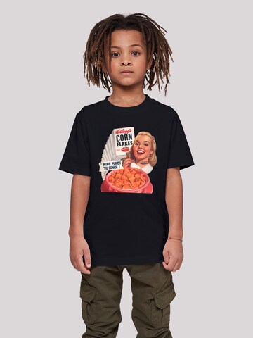 T-Shirt 'Kellogg's Corn Flakes Cereal 1950's' F4NT4STIC en noir : devant