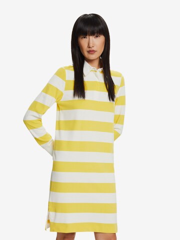 ESPRIT Knitted dress in Yellow: front