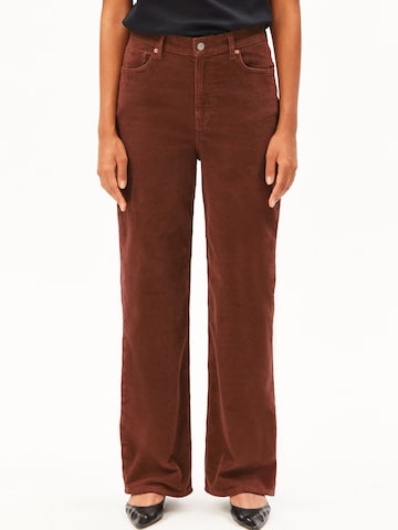 ARMEDANGELS Wide leg Broek 'Enijaa' in Rood: voorkant