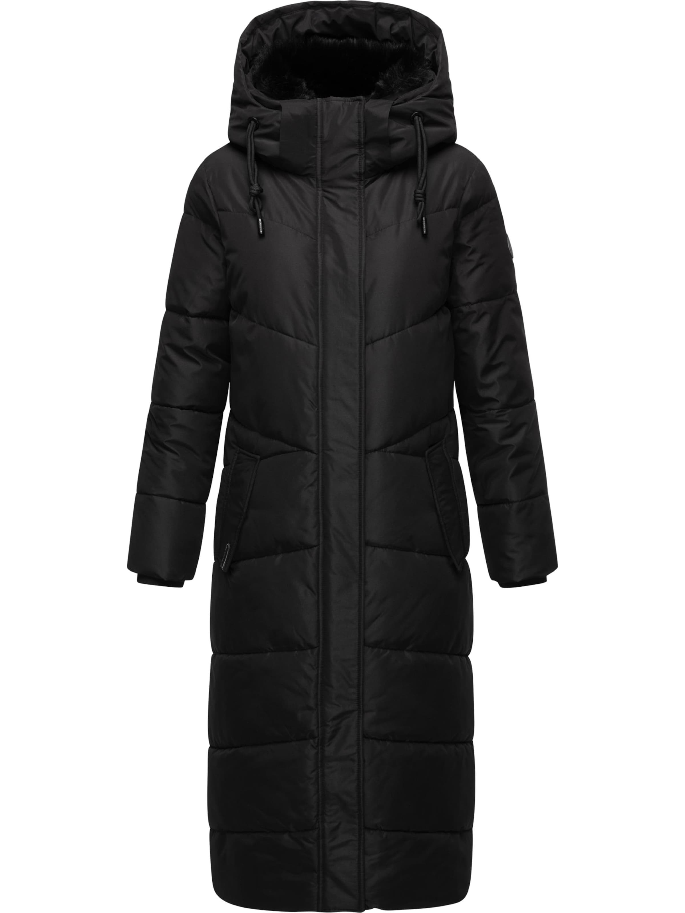 MARIKOO Wintermantel 'Hingucker XIV-1' in Schwarz