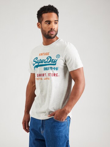 Superdry Shirt 'Cali' in Grijs: voorkant