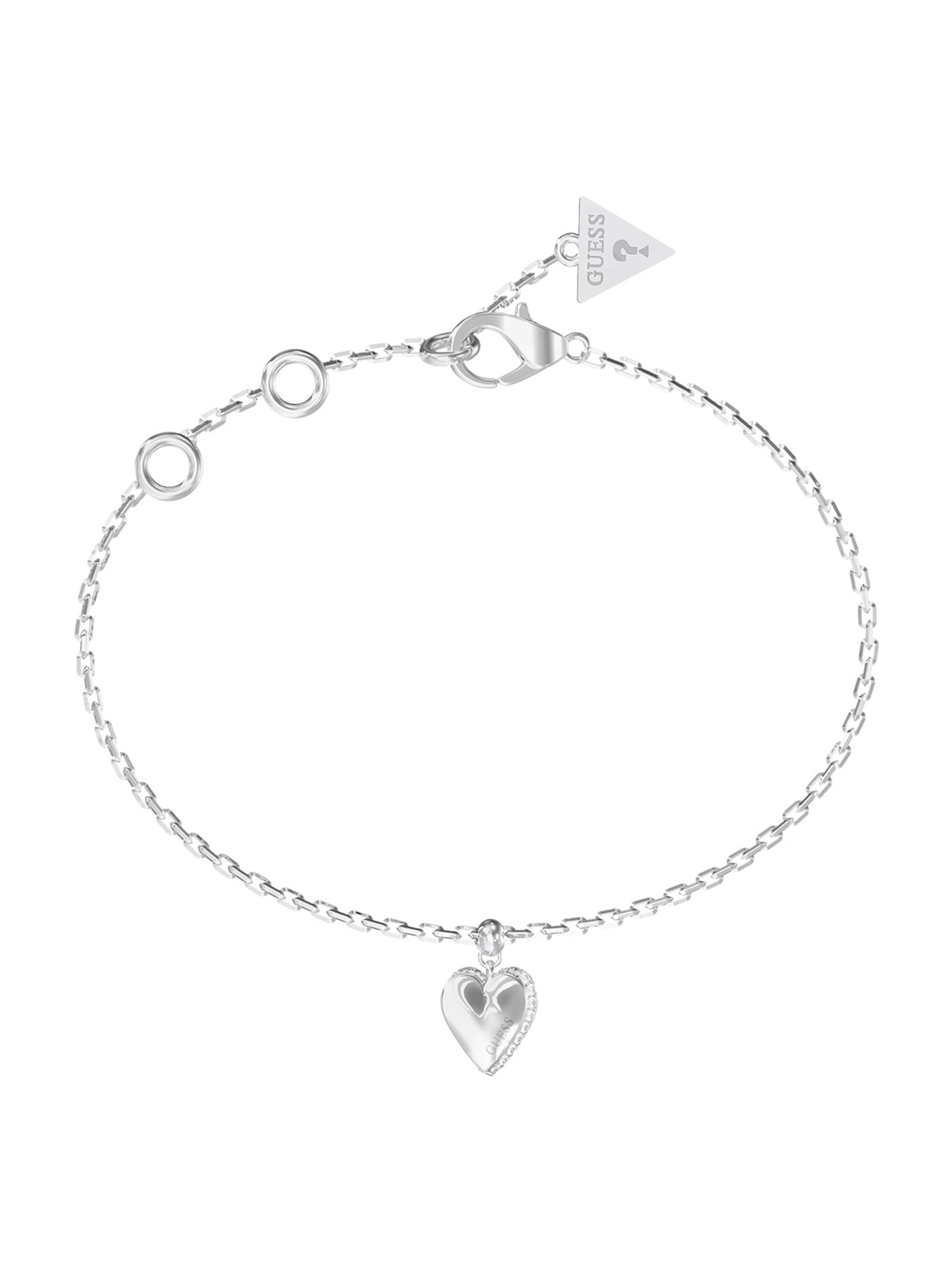GUESS Zapestnica | srebrna barva: sprednja stran