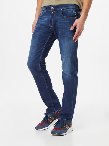 REPLAY Regular Jeans 'GROVER' in Blauw: voorkant