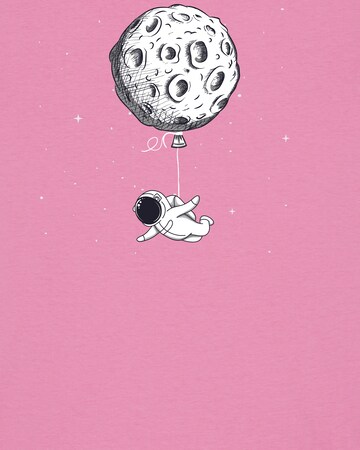 Maglietta 'Funny Spaceman' di Watapparel in rosa