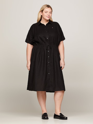 Tommy Hilfiger Curve Shirt Dress in Black: front