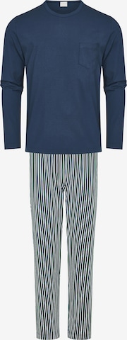 Mey Long Pajamas in Blue: front