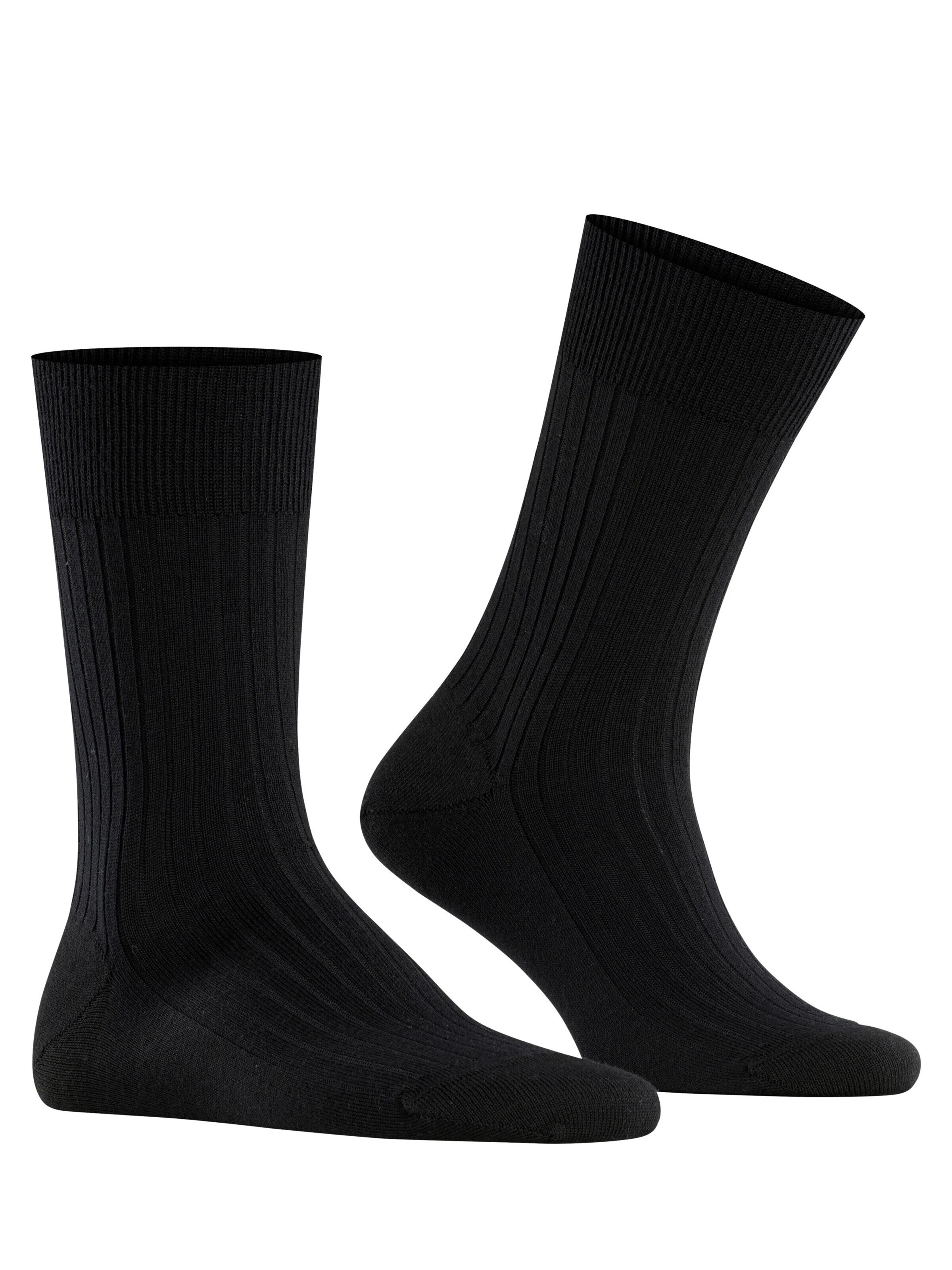 FALKE Socken 'Bristol Pure'‌‌‌‌‌‌ in Schwarz