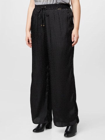 Michael Kors Plus Regular Trousers 'CHEETAH' in Black: front