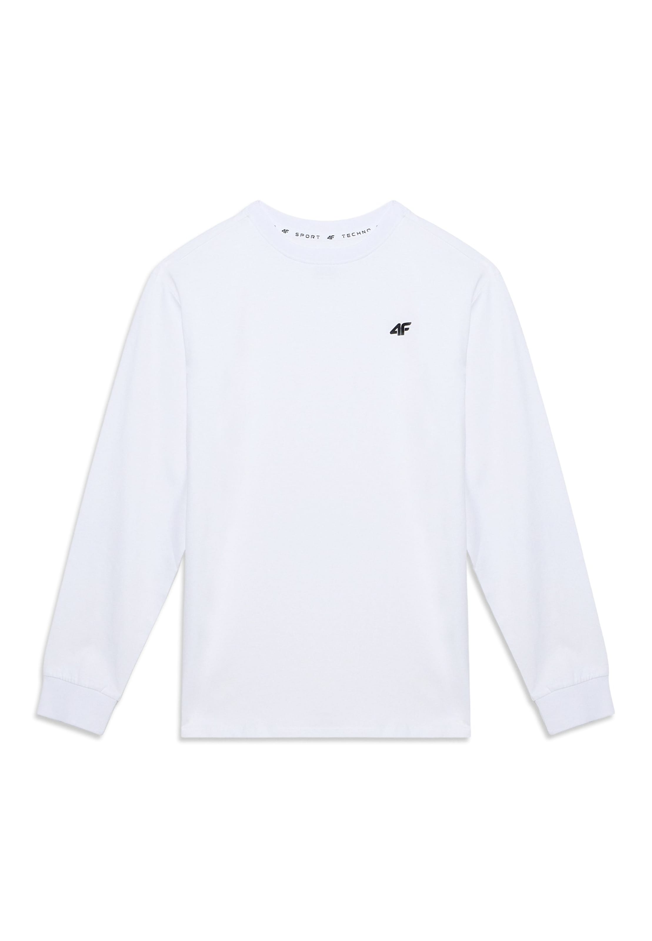 Maglia funzionale di 4F Junior in bianco: frontale
