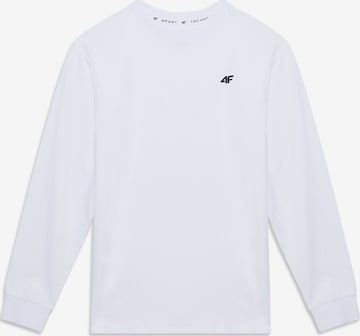 Maglia funzionale di 4F Junior in bianco: frontale
