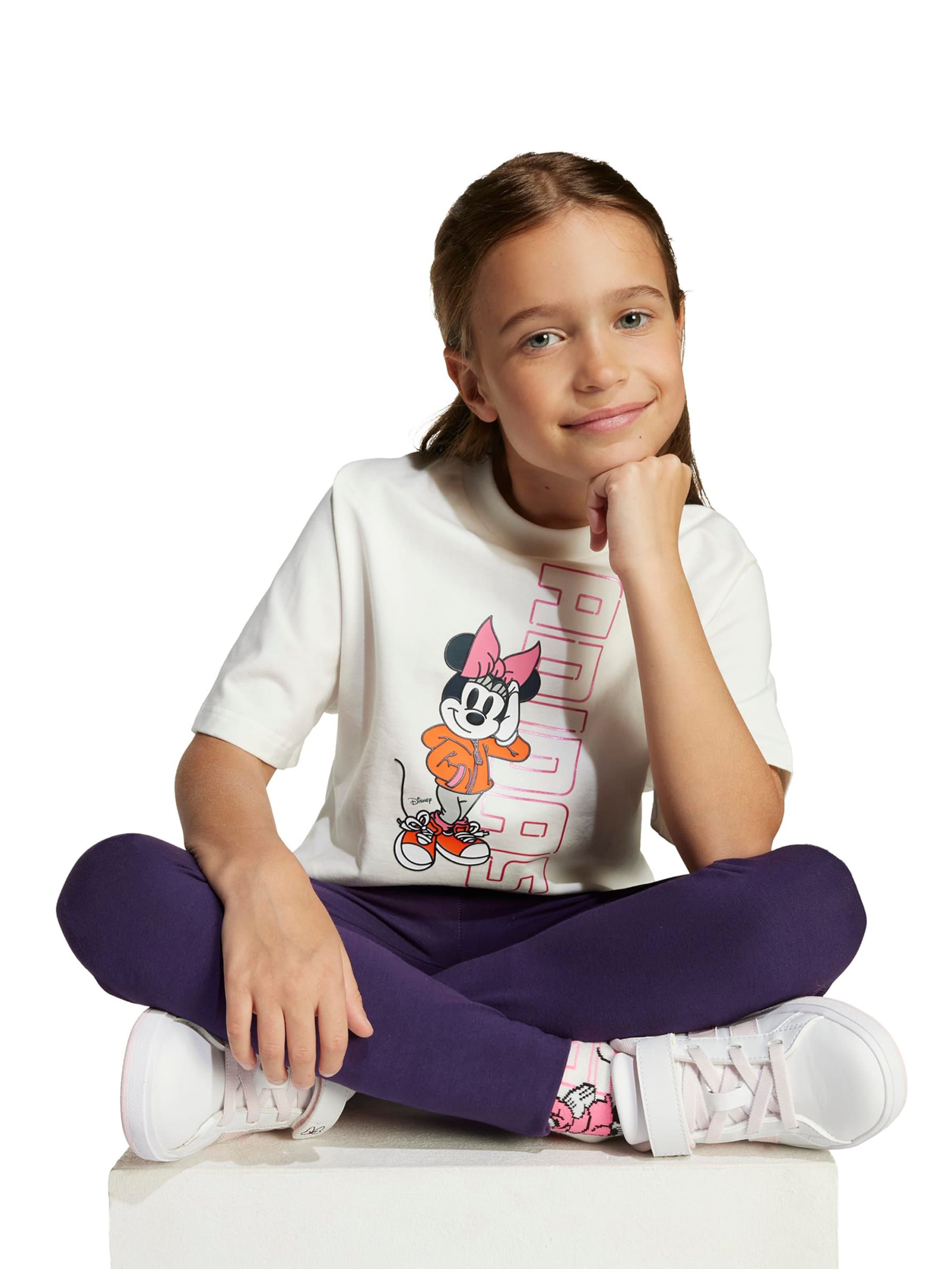 ADIDAS SPORTSWEAR - Camiseta 'Disney Minnie Mouse' en blanco