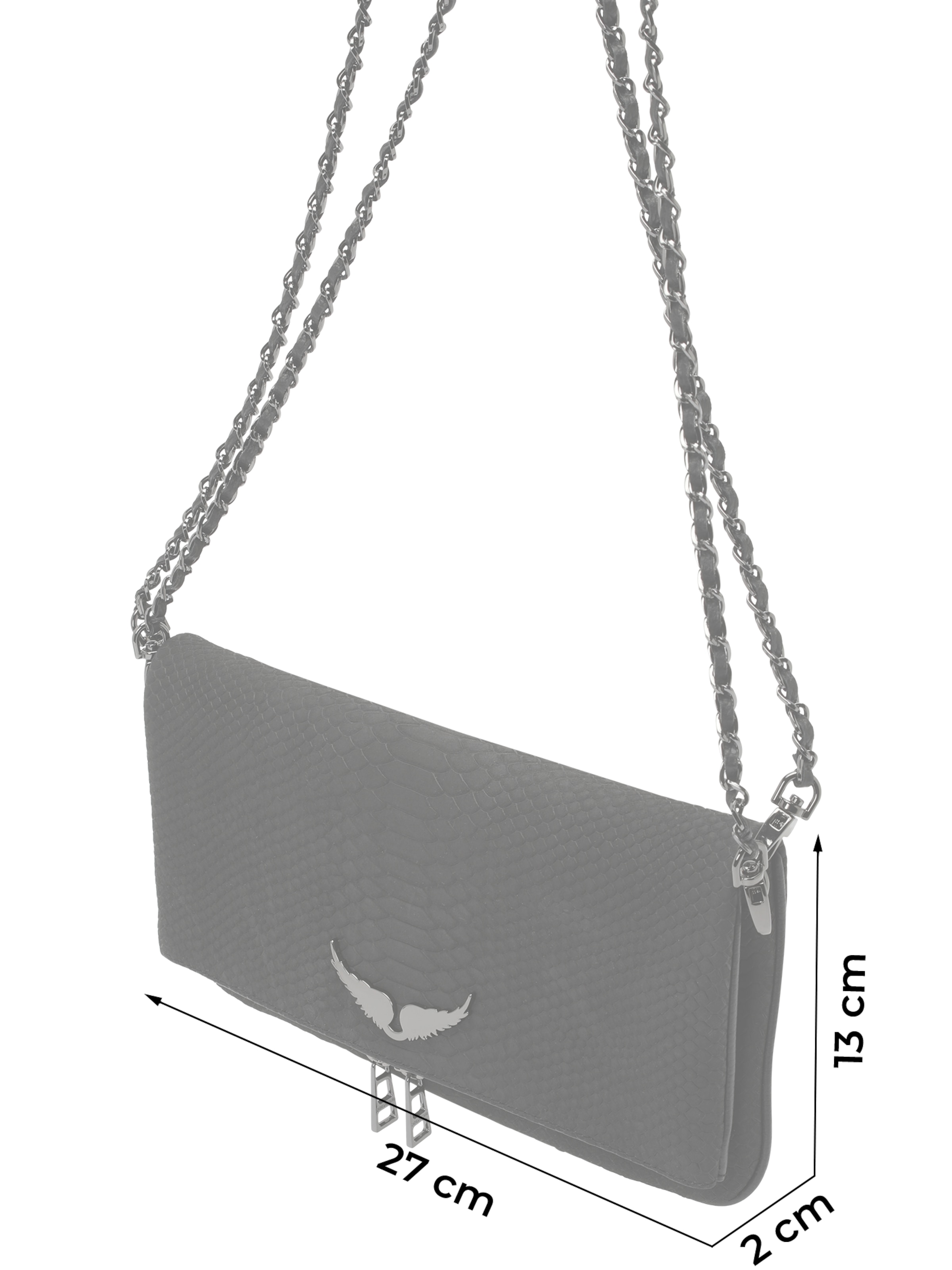 Pochette 'ROCK' di Zadig & Voltaire in nero