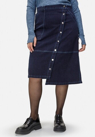 HELMIDGE Rok in Blauw: voorkant